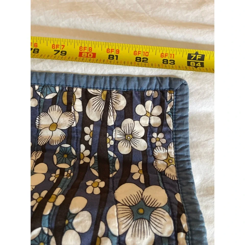 Liberty of London X Target Floral Quilted Coverlet Full/Queen Blue Reversible